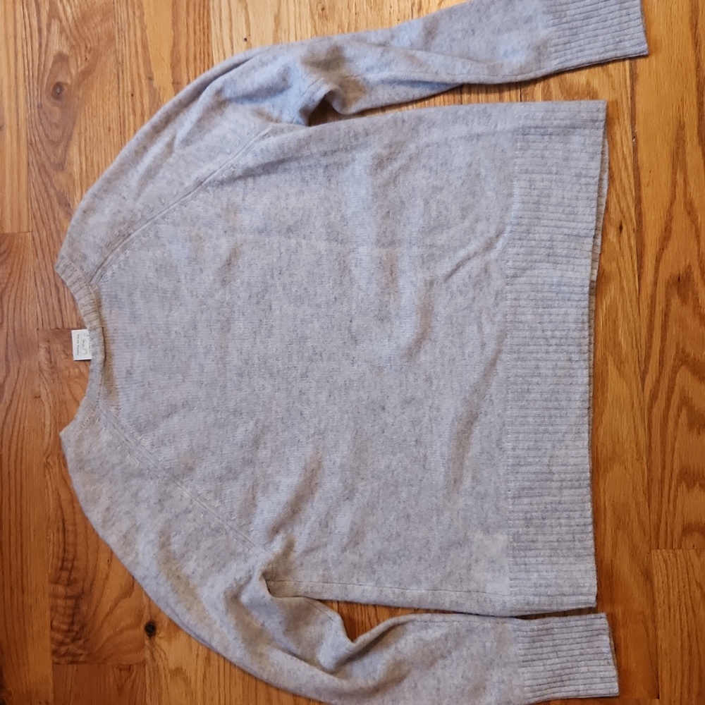 S/M "The Ocean Made Me Salty" Cashmere Sweater - Golden Sun NWOT - Picture 5 of 5
